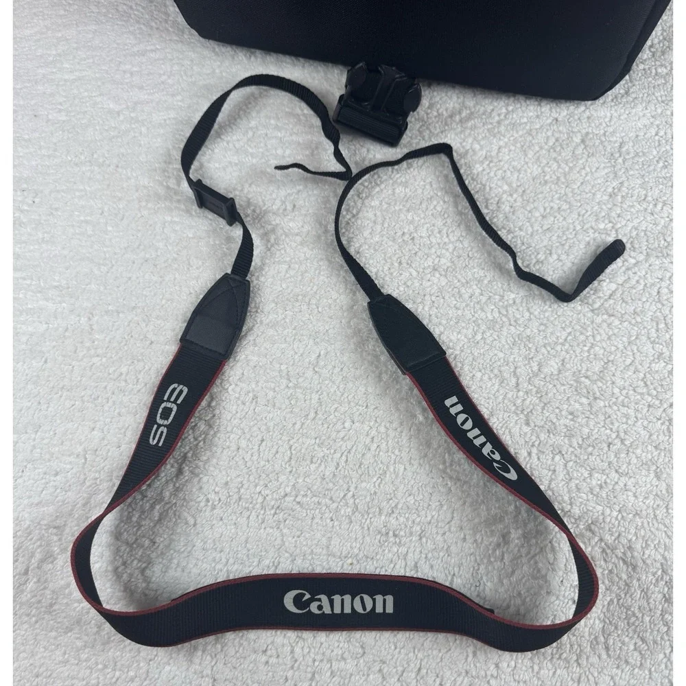 Canon EOS Shoulder Bag (Black) No Divider Plus Camera Strap